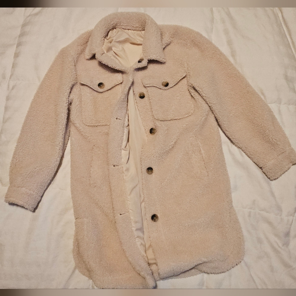 Fluffy Midi Coat